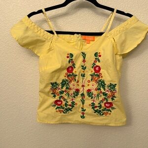 Luxmi size S. Embroidered off shoulders